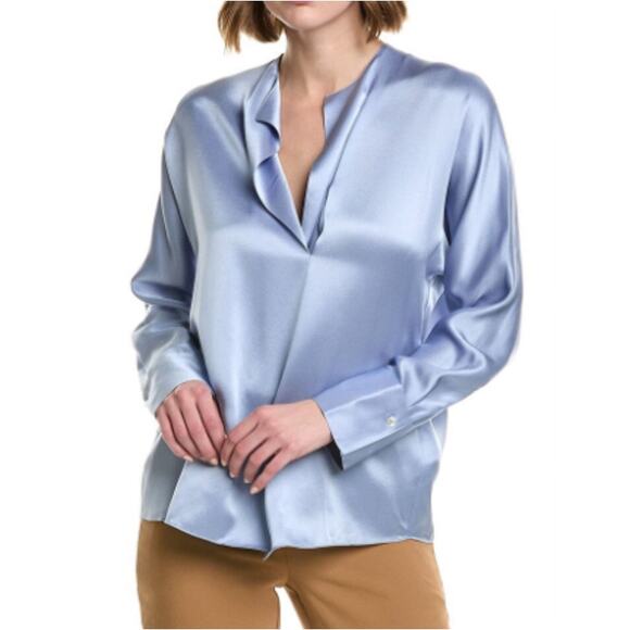 Vince Tops - New ~ VINCE ~ 100% Silk Dolman- Sleeve Draped Blouse Size M